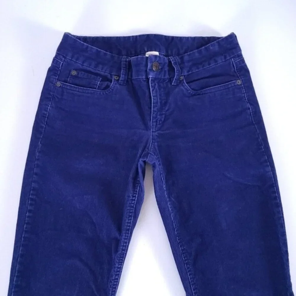 J. Crew Blue Favorite Fit Corduroy Pants Size 27 Short 27S